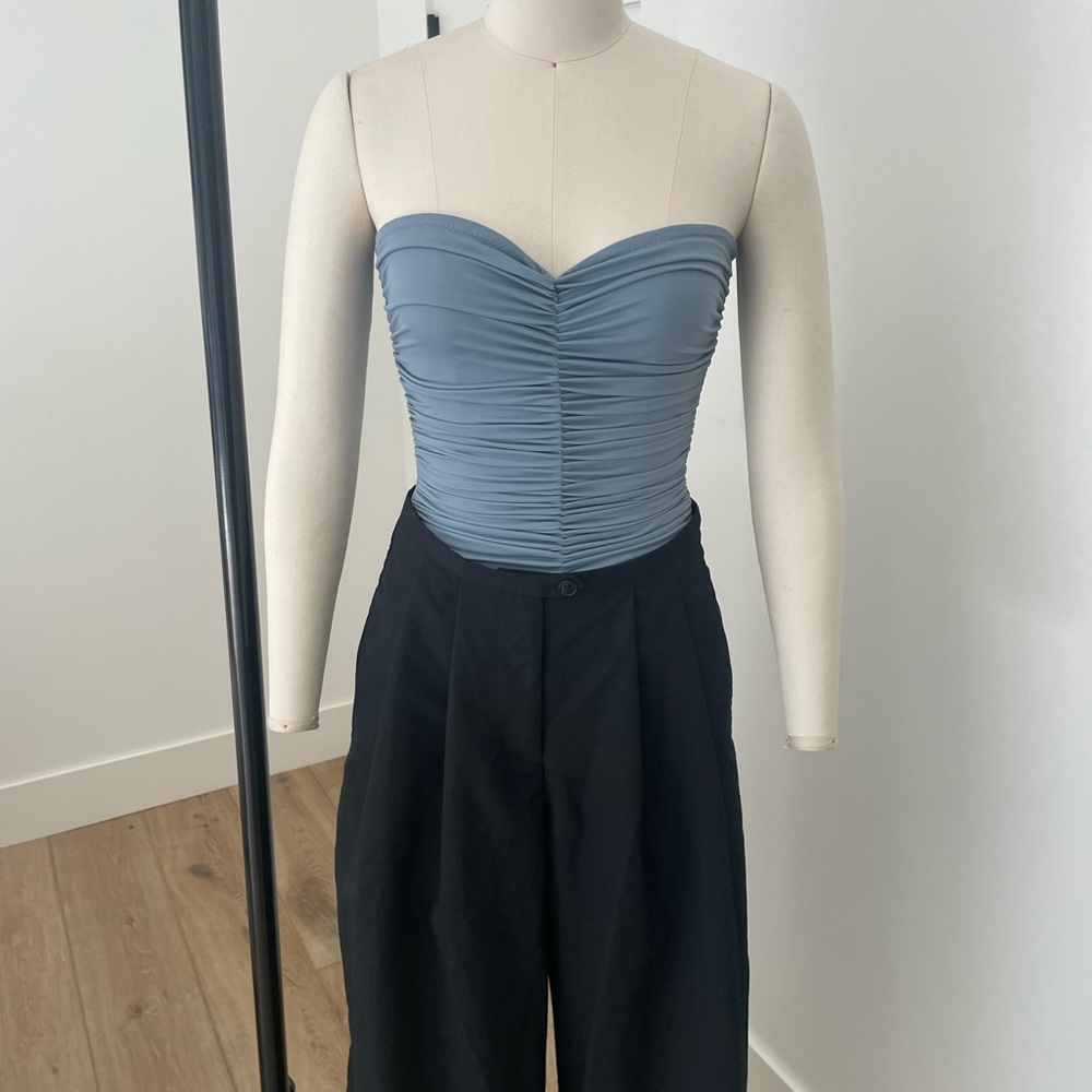 Ruched Strapless Swimsuit